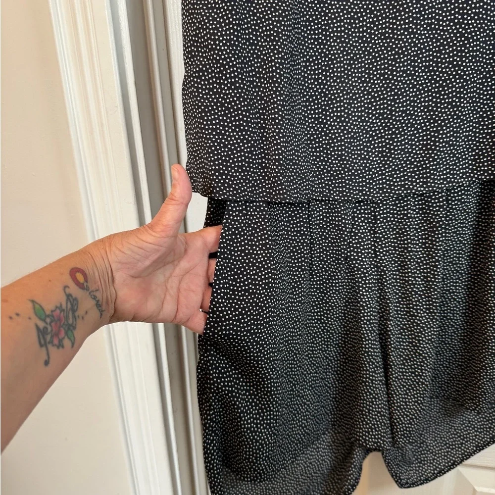 LOFT Black and White Polka Dot Romper #Backless #flattering - Picture 2 of 7
